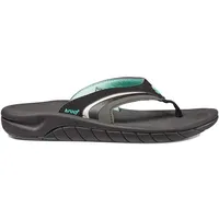 Reef Girls Slap 3, Damen Flip-Flop, Schwarz (Black/Black/AQU), 42 1/2 EU - 42.5 EU