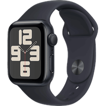 Apple Watch SE 2023 GPS 40 mm Aluminiumgehäuse mitternacht, Sportarmband mitternacht S/M