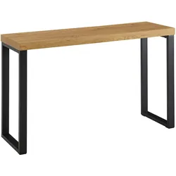 Konsolentisch in modernem Design, Eiche-Optik, Große Ablagefläche. 120x39x76 cm | Kadima Design