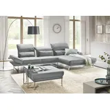 Candy 3C Candy »Mallow Designsofa mit Komfortfunktionen, modern und bequem, L-Form«, Verstellbare Armlehne und Kopfteil, manuelle Sitztiefenverstellung
