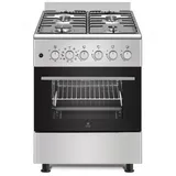 GASLINE Elektro-Standherd Gasline Standherd SHGE6060FGIX mit Elektrobackofen Gaskochfeld 60 cm