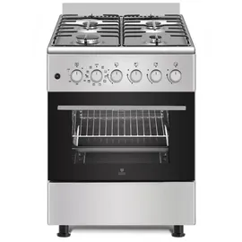 GASLINE Elektro-Standherd Gasline Standherd SHGE6060FGIX mit Elektrobackofen Gaskochfeld 60 cm