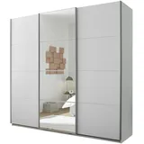 Die Möbelfundgrube Pol Power Schwebetürenschrank Carano 215 x 204 cm Dekor Weiß