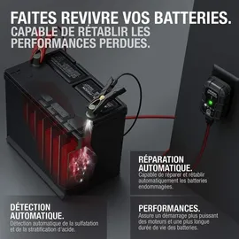 Noco GENIUS1: 1A 6V/12V Intelligentes Batterieladegerät – Automatischer Erhaltungslader, Ladegerät & Entsulfator mit Überladeschutz & Temperaturkompensation – Für Blei- und Lithium-Akkus