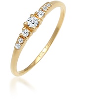 Elli Ring Verlobungsring Diamanten (0.11 ct) 585 Weißgold