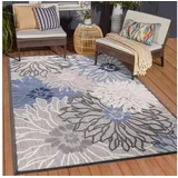Sanat Outdoorteppich FLORAL grau B/L: ca. 160x230 cm - grau