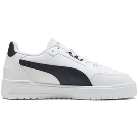 Puma Shuffle Downtown Herren Weite M Weiß/Marineblau/Gold 40