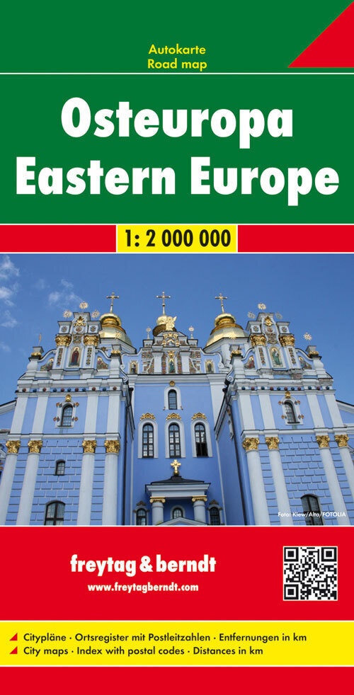 Freytag & Berndt Autokarte Osteuropa. Europa Del Este. Oost Europa; Eastern Europe; Europe De L' Est; Europa Orientale  Karte (im Sinne von Landkarte)