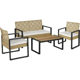 casa.pro Gartenmöbelset Calciano 4-tlg.