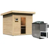 Karibu Caapi 9 kW Bio-Kombiofen + int. Steuerung