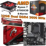 Bundle AMD Ryzen 7 5700X3D ASRock B550M Phantom Gaming 4 + 32GB RAM Aufrüstkit
