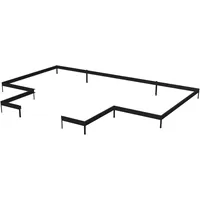 Juliana Fundamentrahmen für Gewächshaus Orangerie 21,5 m2 Schwarz