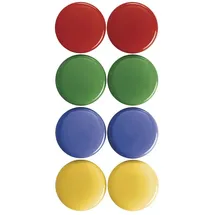 Magnetoplan Signalmagnete, sortiert, D=30 mm 8 Stück