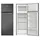 Amica DT 374 160 S Kühl-Gefrierkombination (211 l, 1440 mm hoch, Schwarz-Inox)
