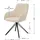 Juskys Drehstuhl Clyde Samt Beige
