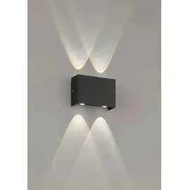 Fischer & Honsel Außenleuchte schwarz 8,7 cm x 4,7 cm x 11,8 cm inkl. LED-Modul