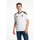 adidas Performance Fußballtrikot DFB H JSY FAN Y für Kinder, mit Deutschland WM 2026 Fan Trikot, ohne Verschluss weiß 140 EU