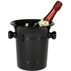 SEKT/CHAMPAGNER - Kübel 4.0l. - schwarz glänzend - Made in Germany