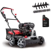 SCHEPPACH Benzin Vertikutierer SC50VARIO, 40cm Breite, 4kW, 17 Messer + Öl