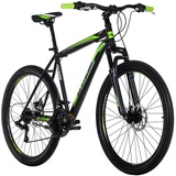 KS-CYCLING KS Cycling Mountainbike Hardtail 26 Zoll Catappa schwarz-grün