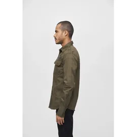 Brandit Textil Luis Vintage Langarmhemd Olive S