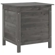 furnicato Gartentruhe 50 x 49 x 56,5 cm Schwarz