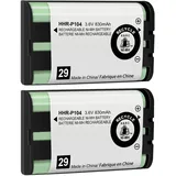 HHR-P104 NI-MH Akku für Panasonic 3.6V 830mAh Ersatz Wiederaufladbare Batterie für Schnurlose Telefon, 2 Pack