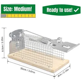 RatzFatz 2X Mausefalle Lebendfalle 20 cm