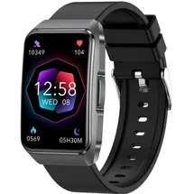 knauermann Neo 2 Band 44 mm Schwarz Silikonarmband Schwarz