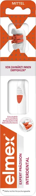 ELMEX Expert Precision Zahnbürste Interdental, 1 Stück – Für gründliche Interdentalreinigung