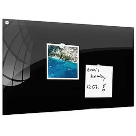 ALLboards Glas Magnettafel 80 x 60 cm Schwarz