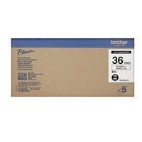Brother HGE261V5 - Laminiertes Band - Schwarz auf Weiß