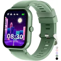 JUBUNRER kidfit-argent Smartwatch (3,4 cm, Android ios), Kinder Smartwatch mit Telefonfunktion, 120 Sportmodi, IP68 wasserdicht grün