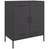 vidaXL Sideboard Sideboard Schwarz 68x39x79 cm Stahl (1 St) schwarz