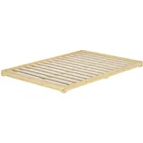 Erst-Holz Futonbett 140 x 200 cm Braun