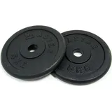 Master Gusseisengewichte 2 x 5 kg Hanteln Schwarz