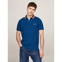 Tommy Hilfiger Poloshirt GIFTING POLO RWB COLLAR REG POLO Streifen an Kragen und Bündchen blau XXL