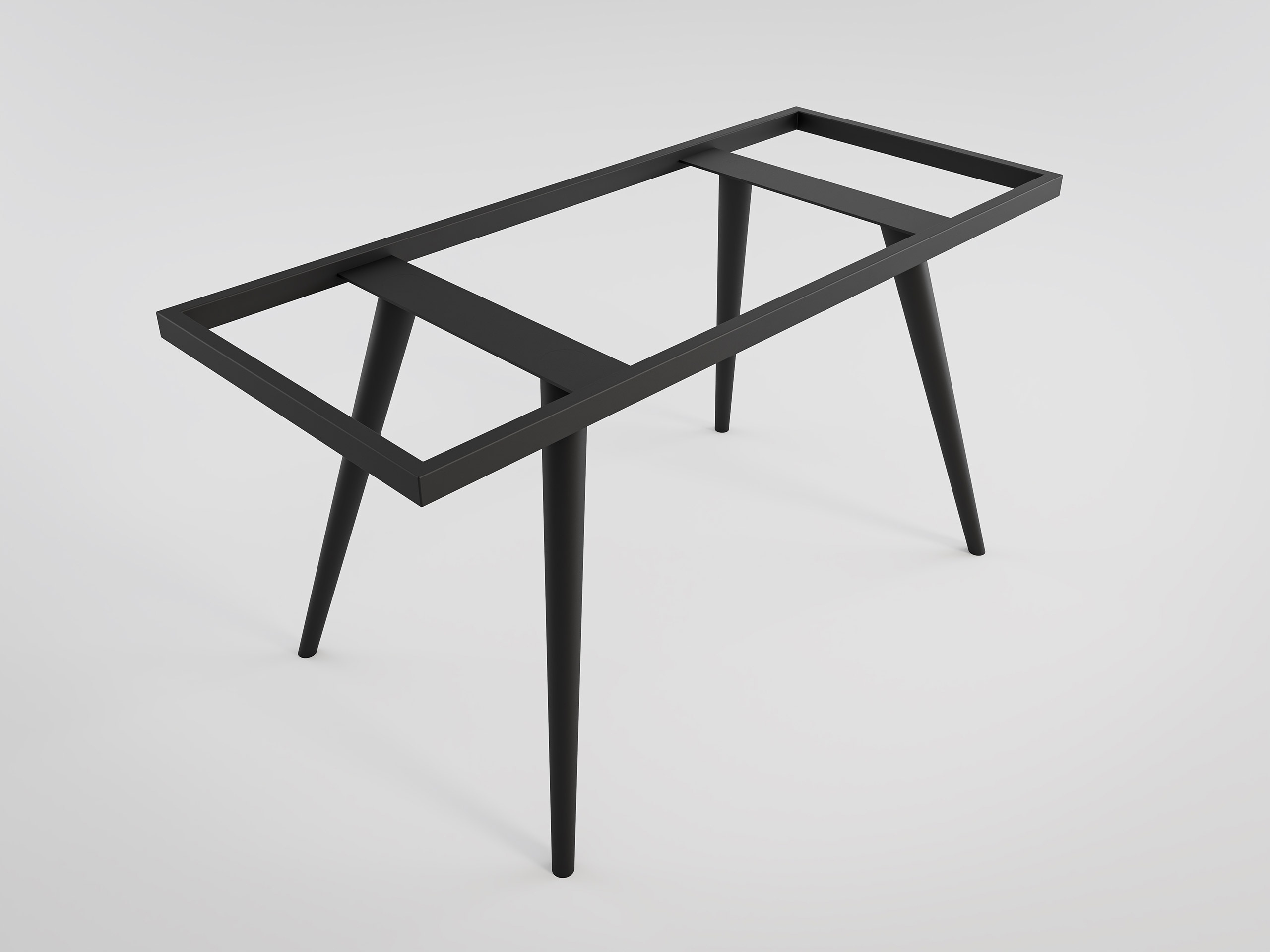 Designer Tischgestell Riga DIY Esszimmer Tischgestell aus Metall schwarz