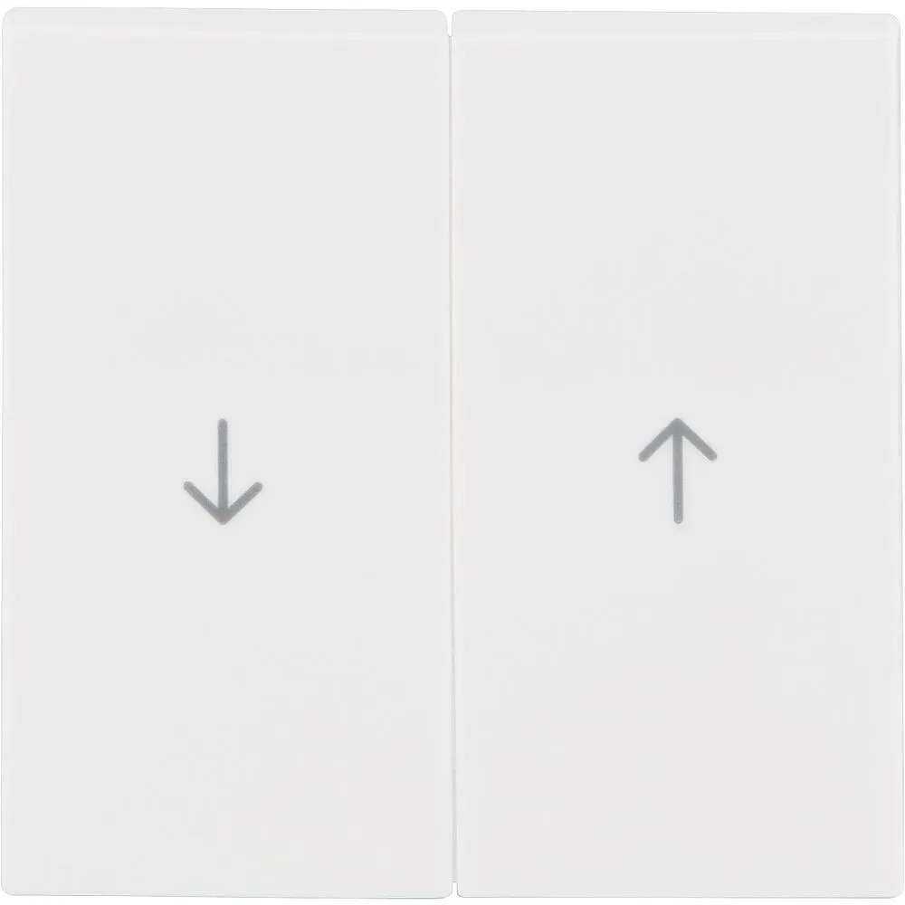 Wippen Berker 16258989 mit Aufdruck ''Pfeil'' polarweiß, glänzend, 1 Stück