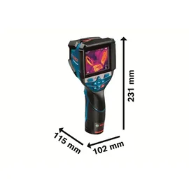 Bosch Professional Wärmebildkamera GTC 600 C ohne Akku und Ladegerät, in L-Boxx
