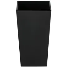 Dehner Kunststoff-Topf Elise konisch, matt, ca. B15/H26/T15 cm, Dunkelgrau