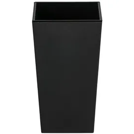 Dehner Kunststoff-Topf Elise konisch, matt, ca. B15/H26/T15 cm, Dunkelgrau