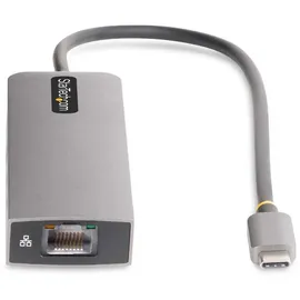 Startech StarTech.com 3-Port USB-C Hub with 2.5 Gigabit Ethernet and 100W Power Delivery Pass-Through, 10Gbps, 2x USB-A/1x USB-C, Mini USB Hub, USB C auf USB