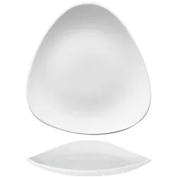Churchill Super Vitrified Vellum Dreiecksteller, 22,9 cm, 12 Stück, Weiß