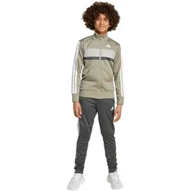 adidas Tiberio 3 Stripes Tricot Trainingsanzug Silver Pebble/Grey Six/Metal Grey/White 128