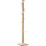 Paperflow Kleiderständer easyCloth Wood Range Modell A PECPP.13 weiß Holz 8 Haken 32,0 x 178,0 cm