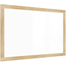 ALLboards Magnetisches Whiteboard, trocken abwischbar PREMIUM 180x120cm, massiver Rahmen im Eichendesign