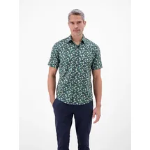 Lerros Floral Kurzarmhemd Grün L