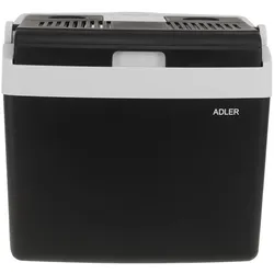 Adler AD 8091 Tragbare Kühlbox 25L elektrisch Auto Camping Picknick schwarz grau