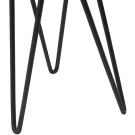 Mendler Blumenständer 2er Set Industriedesign Echtholz Ø25 cm